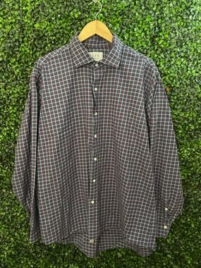 Ledbury 17.5 Men's Plaid Dress Shirt